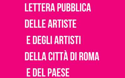 Teatro di Roma | Lettera pubblica delle artiste e degli artisti della città di Roma e del Paese